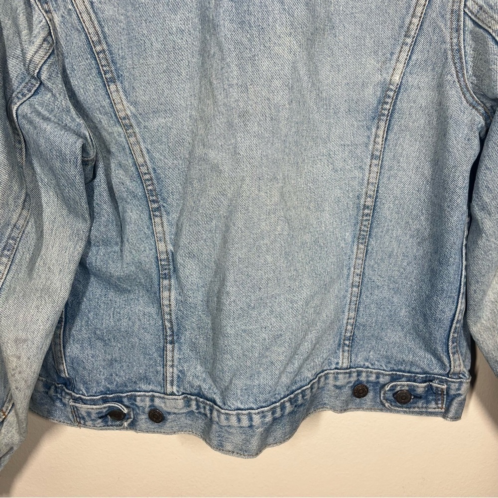 Vintage 80s 90s Levis Denim Trucker Jacket Mens Size 40 Blue USA Made 70506 - Picture 13 of 14
